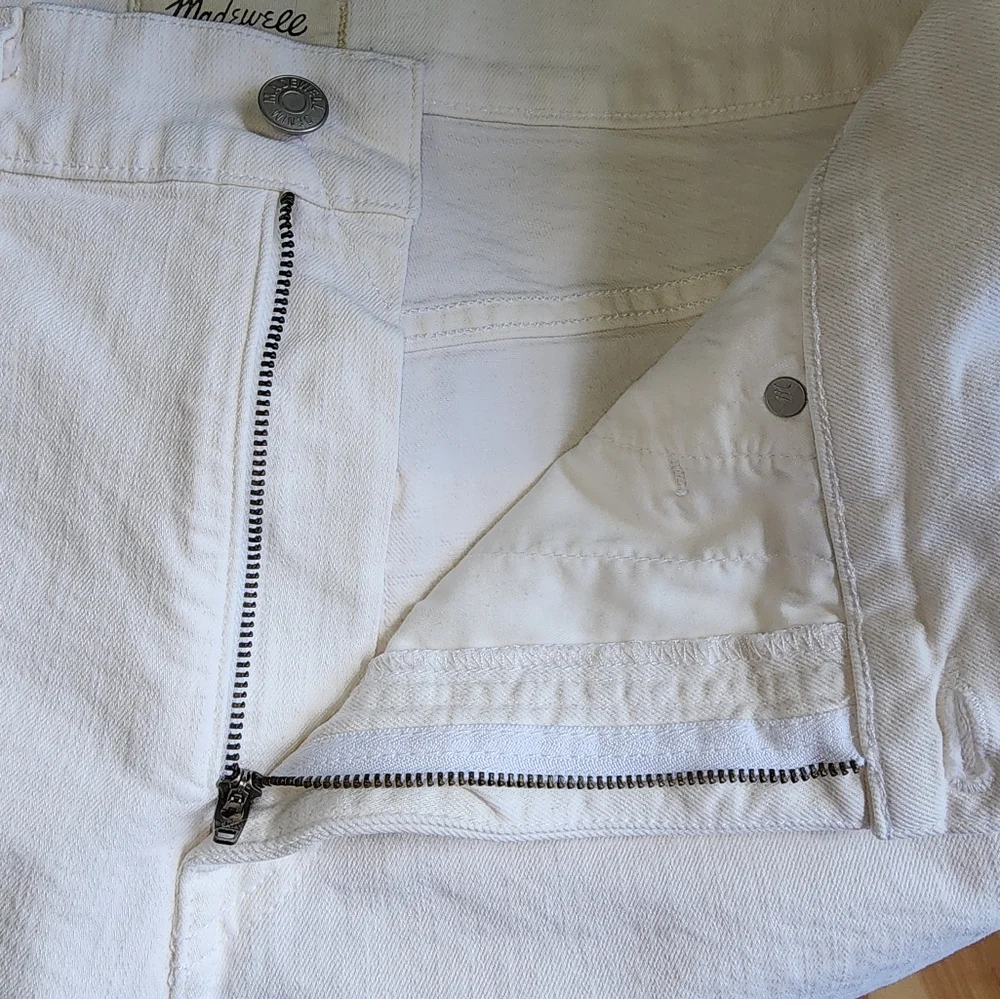 Madewell‎ denim women 32 cutoff white shorts